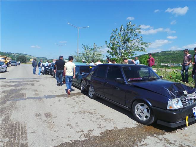 Çan'da Zincirleme Trafik Kazası