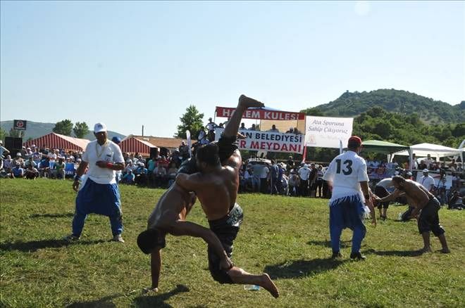 Ata Sporu Yağlı Güreş Heyecanı Çan´da 4. Kez Yaşandı