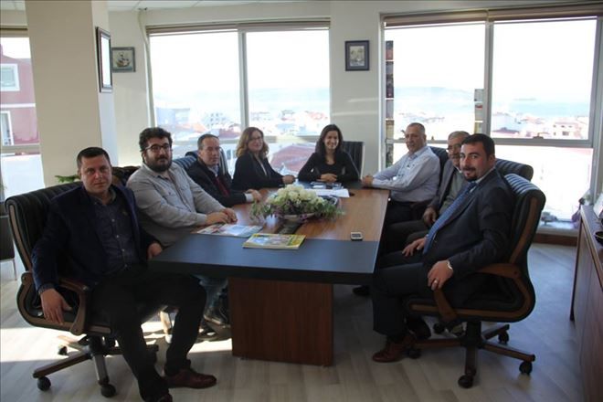 Çan CHP İlçe Başkanı Av. Ümran Aydın´dan Kepez Belediye Başkanı Dr. Ömer Faruk Mutan´a Makamında Ziyaret