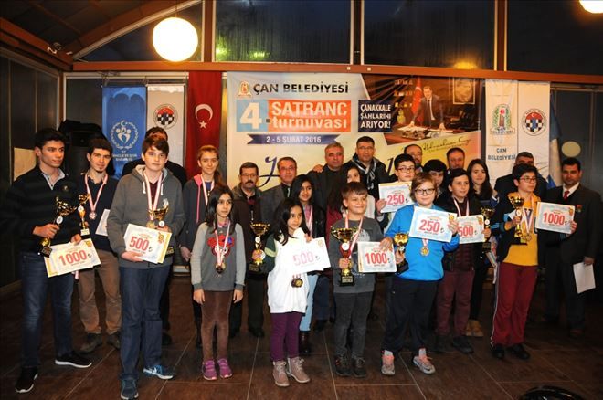 Çan Belediyesi 4. Satranç Turnuvalarında Türkiye Şampiyonları Yarıştı