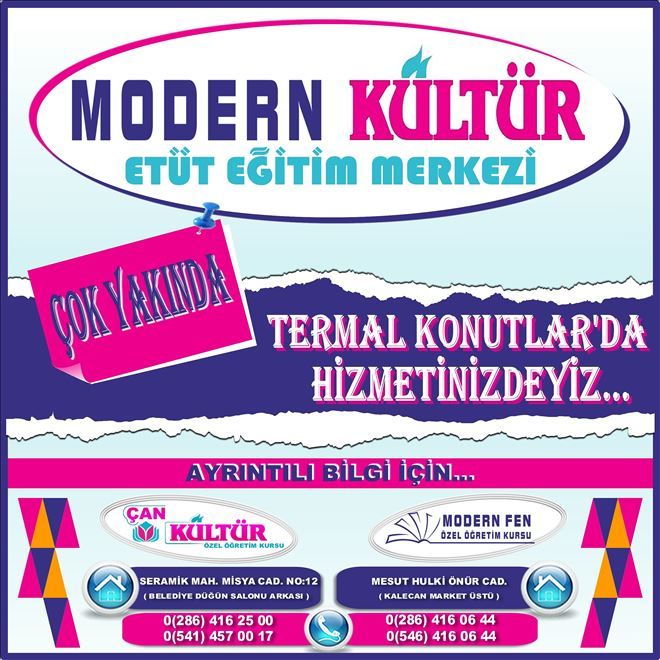 ÇAN´IN BEKLEDİĞİ ETÜT EĞİTİM MERKEZİ AÇILIYOR