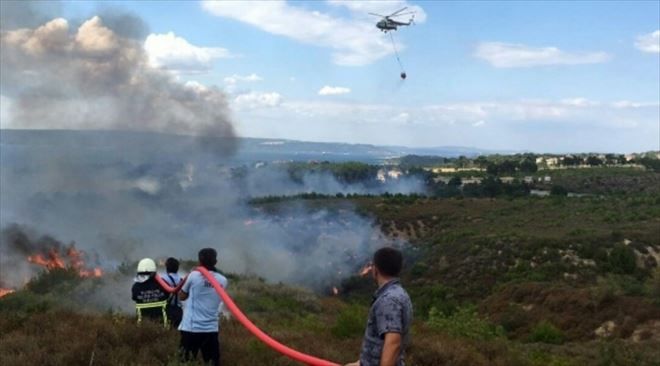 Çanakkale´de Büyük Orman Yangını