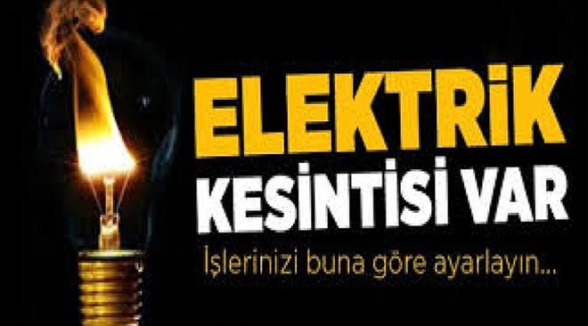 Dikkat! Elektrikler Kesilecek!