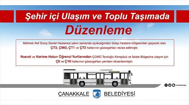 Şehir İçi Toplu Taşımada Düzenleme…