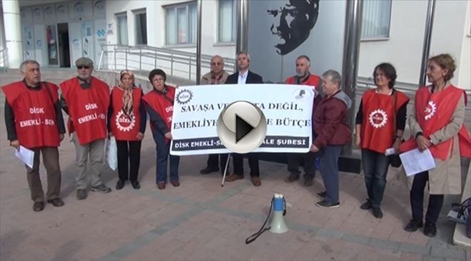 Savaş ve ranta değil emekliye emekçiye bütçe diyoruz