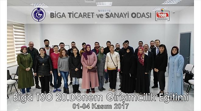 Biga TSO´da 20´nci Dönem Girişimcilik Eğitimi Başladı