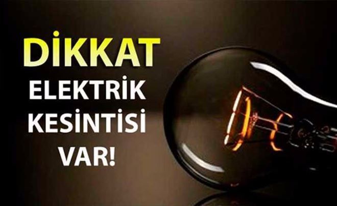 DİKKAT YARIN ÇAN´DA ELEKTRİKLER YOK!