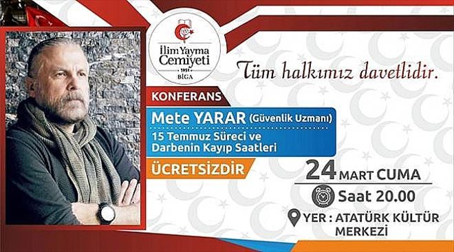 Güvenlik Uzmanı Mete Yarar Biga´da