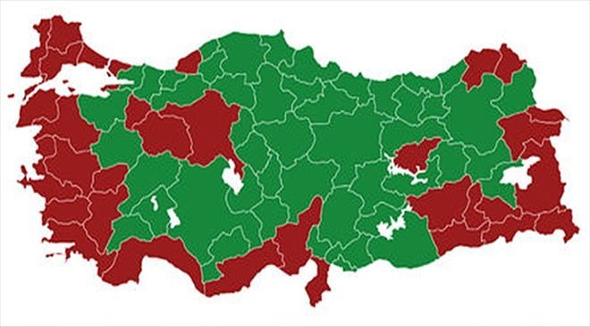 Referandum´da Bölge Bölge Oy Oranları