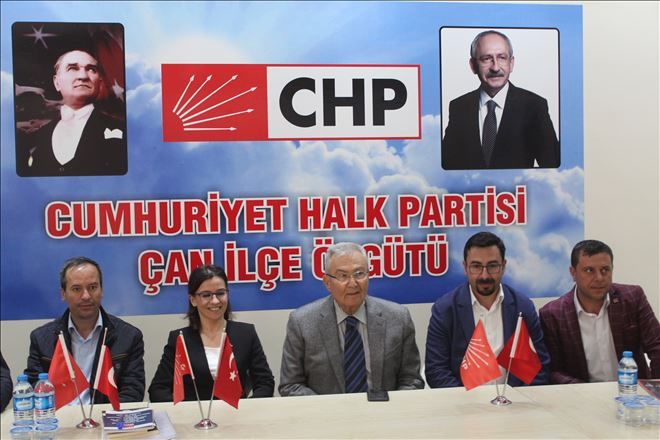 CHP ANTALYA MİLLETVEKİLİ DENİZ BAYKAL ÇAN´DA