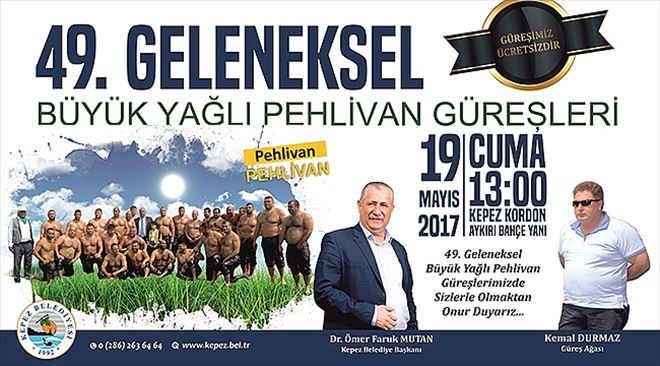 Kepez Belediyesi Geleneksel Yağlı Güreşlerin 49.sunu Düzenliyor.