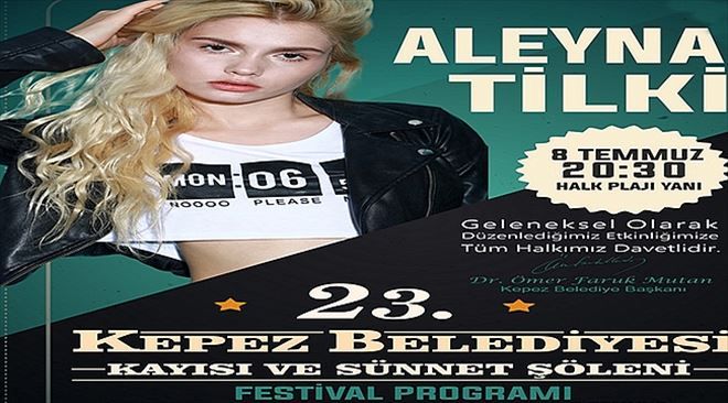 Kepez Belediyesi Kayısı ve Sünnet Şöleni Festivali Sürpriz Konuğu Aleyna Tilki