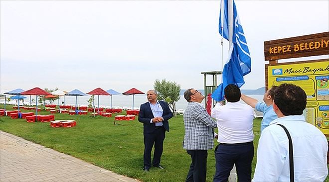 Kepez Belediyesi Halk Plajına Mavi Bayrak