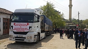 Biga'nın Hacıpehlivan Köyünden Afrin'e Yardım