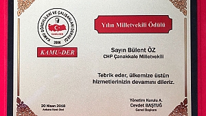 BÜLENT ÖZ YILIN MİLLETVEKİLİ SEÇİLDİ