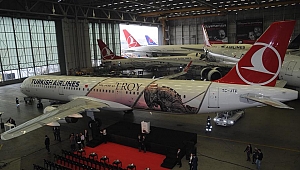 TÜRK HAVA YOLLARI'NIN "TROYA " TEMALI UÇAĞI GÖKLERDE