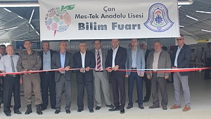 ÇAN MESLEKİ VE TEKNİK ANADOLU LİSESİ TÜBİTAK BİLİM FUARI AÇILDI