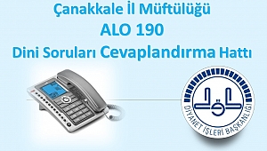 Alo 190 Dini Danışma Hattı Hizmete Açıldı