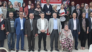 Çan'da "Okuryazarlık Seferberliği" Kursiyerleri Belgelerini Aldı