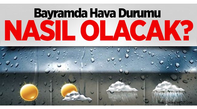 Ramazan Bayramında Hava Sağanak Yağışlı Geçecek