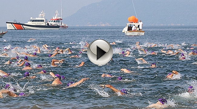 Çanakkale'de Troya Açık Su Yüzme Yarışı Gerçekleşti
