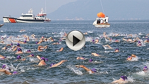 Çanakkale'de Troya Açık Su Yüzme Yarışı Gerçekleşti