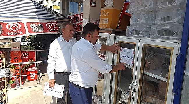 MHP Çan İlçe Başkanlığı İlçe Genelinde Askıda Ekmek Projesini Hayata Geçirdi
