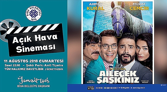 Biga Belediyesi'nin Açık Hava Sinema Günleri Sürüyor