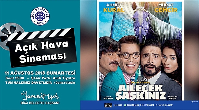 Biga Belediyesi’nin Açık Hava Sinema Günleri Sürüyor