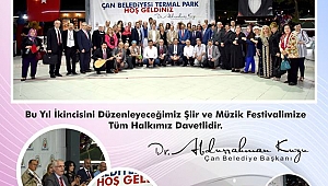 2.Uluslararası Çan Türk Dünyası Şiir ve Müzik Festivali Yarın Başlıyor