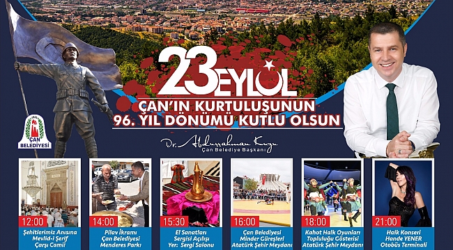 23 Eylül Çan'ın Kurtuluş Etkinlikleri