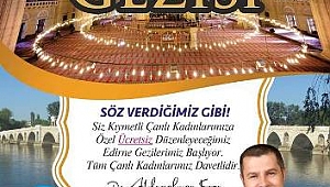 Başkan Kuzu´dan Çanlı Kadınlara Ücretsiz Edirne Gezisi