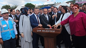 Çan Üniversite Öğrenci Yurdu Temel Atma Töreni Gerçekleştirildi