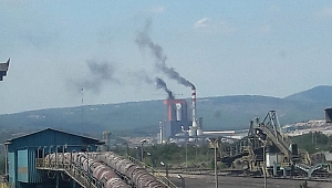 Odaş Çan-2 Termik Santralinde Yangın Çıktı