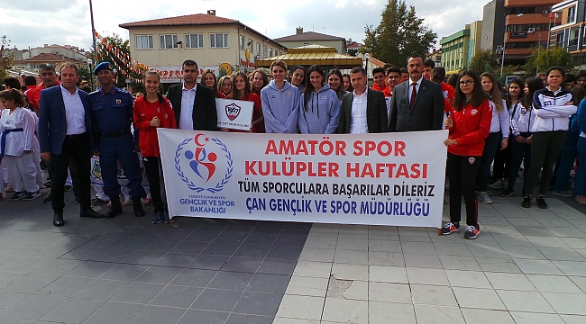 Çan'da Amatör Spor Kulüpler Haftası Kutlandı