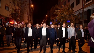 Çan'da Yüzlerce İnsan Fener Alayına Katıldı