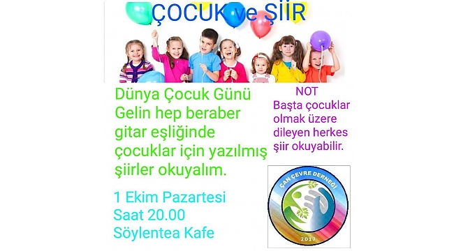 Dünya Çocuk Gününde Çan Çevre Derneği'nden Anlamlı Etkinlik