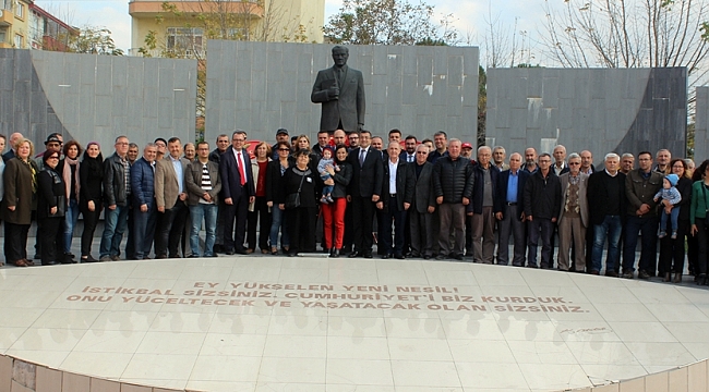 Çan A.D.D. ve CHP'den 10 Kasım Atatürk'ü Anma Çelenk Töreni