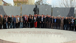 Çan A.D.D. ve CHP'den 10 Kasım Atatürk'ü Anma Çelenk Töreni