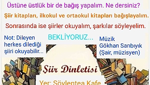 Çan Çevre Derneği Gelişim ve Sanat Akademisinden Şiir Dinletisine Davet