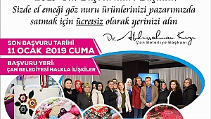 Çan Belediyesi ÜRKAP Başvuruları Başladı