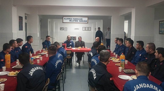 Çan Kaymakamı Mustafa Gürdal, Emniyet Güçlerini Görevleri Başında Ziyaret Etti