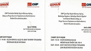 CHP Çan İlçe Başkanlığından Seçim Bürosu Açılışı, Aday ve Proje Tanıtım Toplantısına Davet