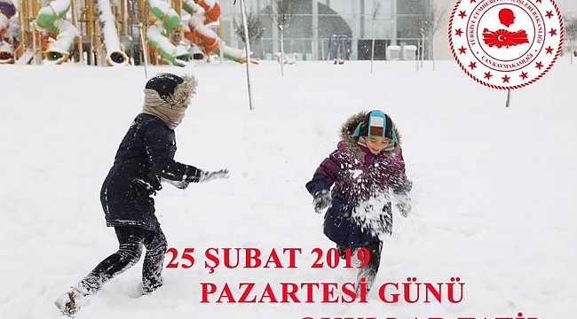 İLÇE MERKEZ VE KÖYLERİMİZDE KAR TATİLİ