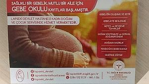 Lapseki Devlet Hastanesi Gebe Okulu Kayıtları Başladı