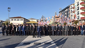 Çan'da Büyük Zaferin 104. Yıl Dönümü Anısına Çelenk Sunma Töreni Gerçekleştirildi
