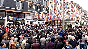 Çan'da Cumhur İttifakı Seçim Koordinasyon Merkezi Büyük Bir Coşkuyla Açıldı