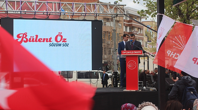 CHP'li Öz, Seçim Öncesi Mitingde Konuştu
