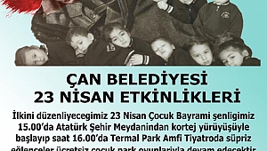 Çan Belediyesinden 23 Nisan Etkinliklerine Davet