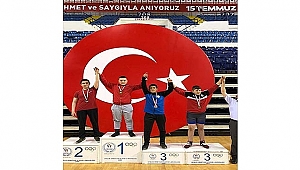 Çan Belediyesi Güreşçisi Berat Taşkın, İzmir'de Şampiyon Oldu